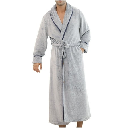 

Pajamas For Women Winter Flannel Thicken Plus Size Loose One-piece Button Couple Bathrobe Robes For Women Womens Fall Fashion 2022