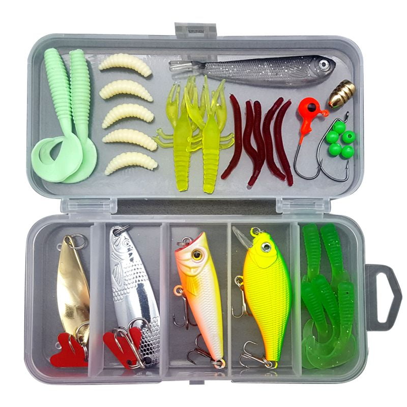 For Artificial Bait Double Side Fishing Lure Box Organizer Lures Fishing Tackle 
