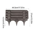 thumbnail image 3 of Plastic Garden Fence Border Panel Interlocking Modular Landscaping Picket Fence Outdoor Yard Flower Bed Vegetable Garden Edge Divider Durable Weather Resistant Easy Install Garden Decor, 3 of 6