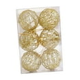 thumbnail image 4 of Adornos de bolas de Navidad colgantes, manualidades, decoración navideña moderna, juego de adornos para de Navidad para aniversario, vacaciones 6 centímetros, 4 of 9
