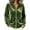 &108-Army Green, variant on Women's Velour Fashion Hoodies Full Zip Long Sleeve Casual Jacket with Pockets