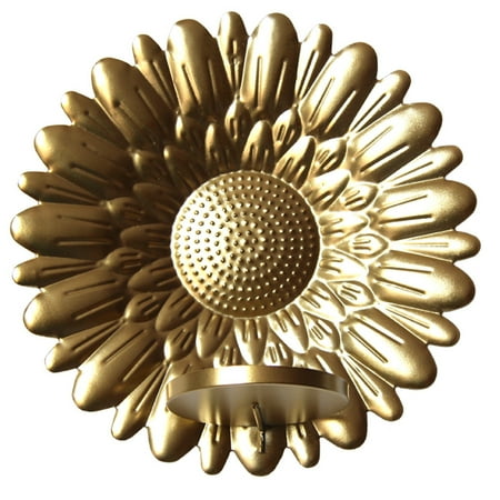 

Sukalun Iron Wall Candle Sconce Holder | Gold Wall Candle Holder | Wall-Mounted Candle Holders Wall Sconce Candle Holder for Wedding Fireplace Home Decor Porch Yard Pathway Lighting