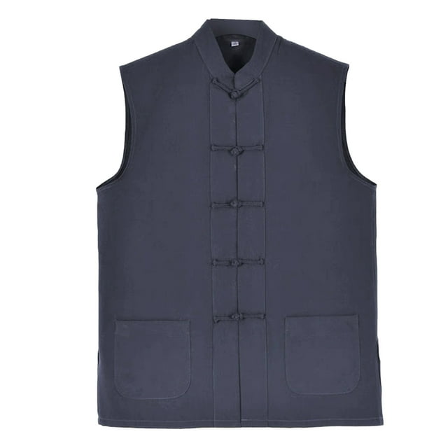 Men's Linen Vest Casual Lightweight Sleeveless Jacket For Summer Outdoor Work Fashion
