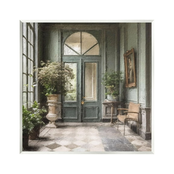 Stupell Industries Green French Architecture Travel & Places Photography Unframed Art Print Wall Art, 12 x 12