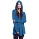 thumbnail image 2 of Moda mujer Casual cuello pico manga larga con capucha suelta camiseta otoño blusa pulóver Tops Pompotops FGAJ22732, 2 of 9