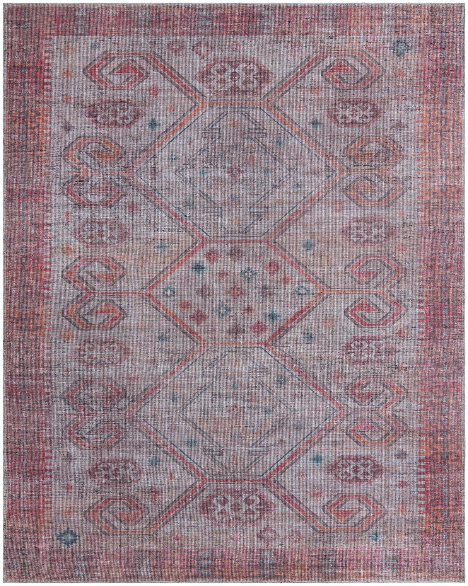 Sisu Collection Washable Rug 10' x 13' Rust Red Flatweave