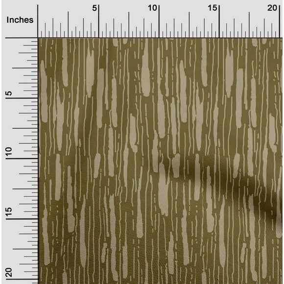 oneOone Cotton Cambric Dark Olive Green Fabric Brush Stroke Abstract Dress Material Fabric Print Fabric By The Yard 56 Inch Wide