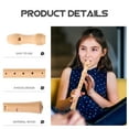thumbnail image 4 of 8 Hole Treble Clarionet Wood Recorder Portable Recorder Flute 8- Hole Flute Flute for Kids Descant Recorder Child, 4 of 6