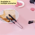 thumbnail image 3 of VEAVON 7-Inch Cat Paw Tongs, Black Stainless Steel Cooking Tongs, 3 of 9