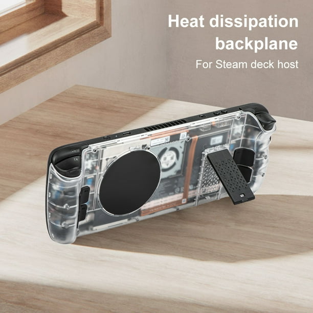 Estuche protector de consola de cubierta blanda para Steam Deck (carcasa transparente blanca)