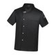 thumbnail image 2 of Chaqueta de chef de verano con botones a presión y manga corta para cocinar en hoteles M Black M, 2 of 9