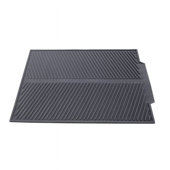 Drain Rack Silicone Dish Drainer Tray Large Sink Drying Worktop Organizer for Dishes Tableware Grey