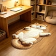 thumbnail image 6 of Hometravel Cute Kitten-Shaped Floor Mat, Washable Plush Area Rug 16x47 Inch, Non-Slip Soft Carpet for Bedroom, Living Room, Entryway, 6 of 9