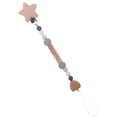 thumbnail image 3 of Clip para chupete de bebé, juguete de cadena de agarre para bebés, decorativo Flexible, hecho a mano, cadena de chupete con cuentas para Baby Shower, Estilo A, 3 of 8