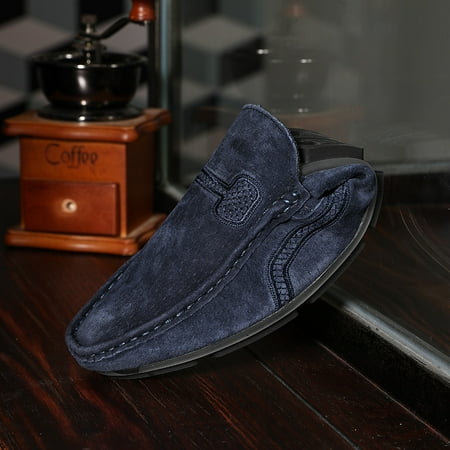 

Men‘s Suede Casual Comfortable Slip On Loafer Shoes Grey