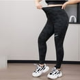 thumbnail image 4 of VKOYWKM Plus Size Leggings for Women Camo Print Cargo Leggings Elastic High Waisted Leggings Stretchy Workout Leggings Slim Fit Yoga Leggings, 4 of 4