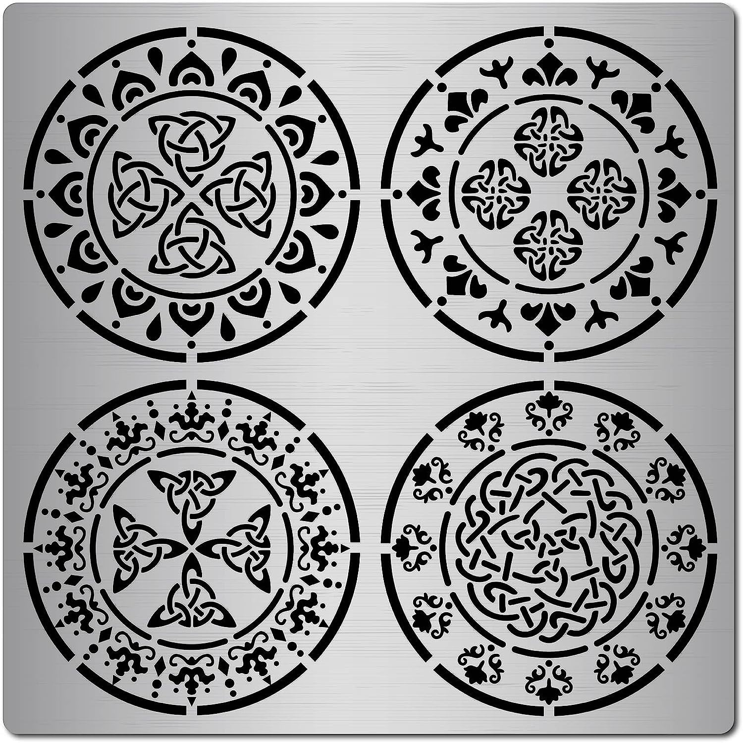 6.3 Inch Metal Celtic Knot Stencil Triquetra Templates Reusable Viking  Symbol Wicca Journal Stainless Steel Stencils 