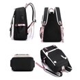 thumbnail image 3 of Mochila JiaYou Teenage Girls Middle School 21L, color blanco y negro, 3 of 8