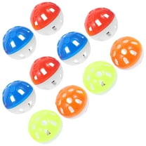 Raindrops Plastic Parrot Toy with Bell Balls for Cage Use Assorted Color Lightweight Safe for Chewing 10pcs
