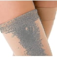 thumbnail image 3 of Thigh High Compression Stocking Footless, 20-30mmhg Compression Socksx-large20-30mmhg Footless Black, 3 of 5