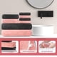 thumbnail image 4 of 8 Packs Toallas de Baño,Juego de Toallas de Baño Super Absorbente y Secado Rápido,Agradable para la Piel Vellón de Coral Toalla para Gimnasio, Hotel y hogar(Negro, Rojo), 4 of 8