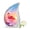 Flamingo-2, variant on VALERASH Flamingo Urn - Blue Teardrop Urns for Human Ashes Adult Female & Female Sunset Memorial Urn for Ashes for Women & Man- 3 Inch