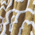thumbnail image 3 of Home Soft Things Jacquard Sherpa Throw Blanket 50"x60" Gold Victorian, Shabby Chic, 3 of 5