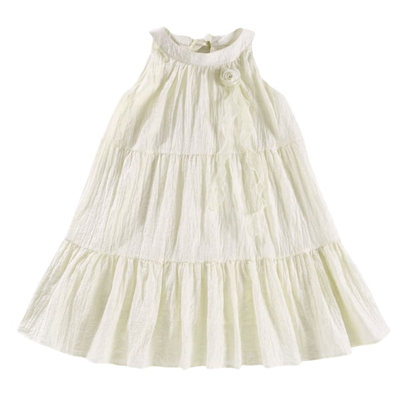EnJoCho Girls Summer Dress Toddler Maxi Dress Summer Girls Puffy Tulle Dress Summer A Line 𝖲undress Cotton Sleeveless Summer Dress