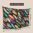 thumbnail image 5 of XMXT Wall Tapestry, Colorful Feather Print Wall Decor Tapestry for Bedroom, 60 x 40 inches, 5 of 9