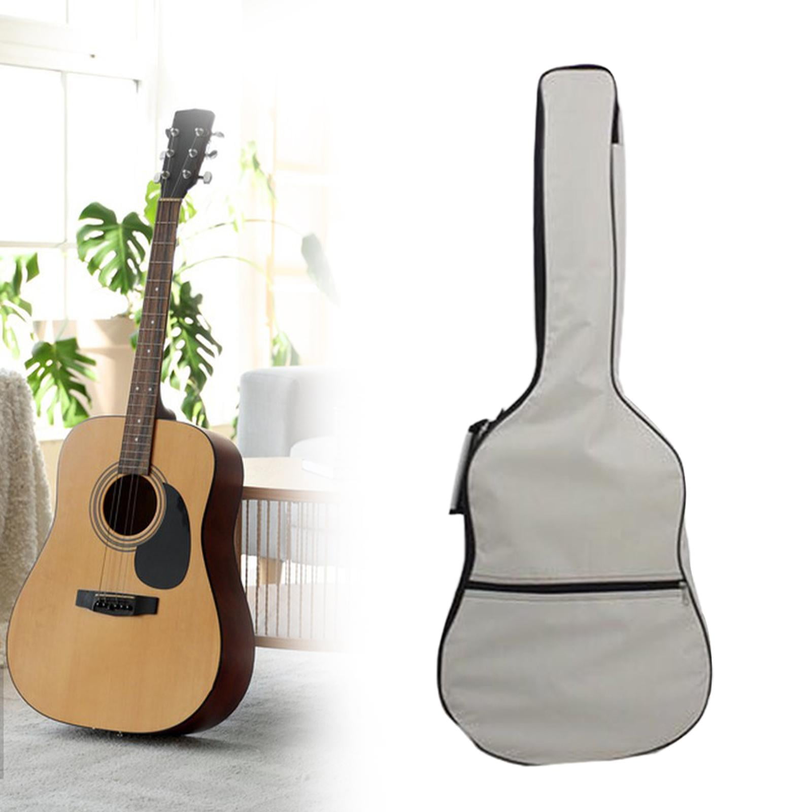 STARTIST Guitar Gig Bag, Large Zipper Front Pocket, Thicken Material, Traveling Guitar Storage Box, 41 inch Acoustic Guitar Carrying Case gray