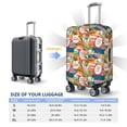 thumbnail image 4 of Yiaed Retro Summer Stamp Print Travel Luggage Cover Suitcase Protector Fits 18-32 Inch Luggage Wheel Covers Patterned Elastic Luggage Anti-scratch（No luggage）-X-Large, 4 of 5
