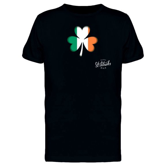 St Patricks Ireland Clover Flag T-Shirt Men -Image by Shutterstock, Male 3X-Large