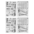 thumbnail image 2 of Sellos transparentes BuyWeek para álbumes de recortes 4 piezas decorativos musicales, 2 of 14