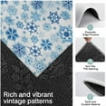 thumbnail image 3 of Blue Christmas Snowflake Pattern Kitchen Rugs Sets Of 3,Kitchen Runner Rugs Non Skid Washable,Decorative Kitchen Floor Mats for Kitchen,Sink,Laundry,17"x30"+ 17"x47" + 17"x59", 3 of 6