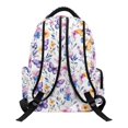thumbnail image 2 of KUIFORTI Purple Butterfly Girls Backpack Kids Bookbag Lightweight with Adjustable Straps Front Pockets Back to School Supplies, 2 of 7