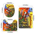 thumbnail image 3 of Crash Bandicoot Juego de 3 alfombras de baño de coral fleece: tapete de baño + alfombra de inodoro en forma de U + funda de tapa de inodoro en forma de O, 3 of 6