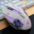 thumbnail image 4 of Ergonomic Pro Wired LED Light 4000DPI Optical USB Gamer Gaming Mouse white, 4 of 5