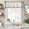 thumbnail image 2 of Pure Apricot Kitchen Curtain Valances for Windows Farmhouse Short Curtains, Simple Solid Color Rod Pocket Valance Curtain for Bedroom Cafe Living Room, 2 of 8