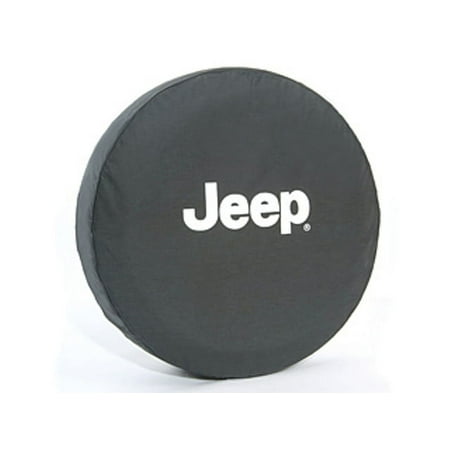 Genuine OE Mopar Spare Tire Cover, Cloth, White Jeep Logo - 82209953AB