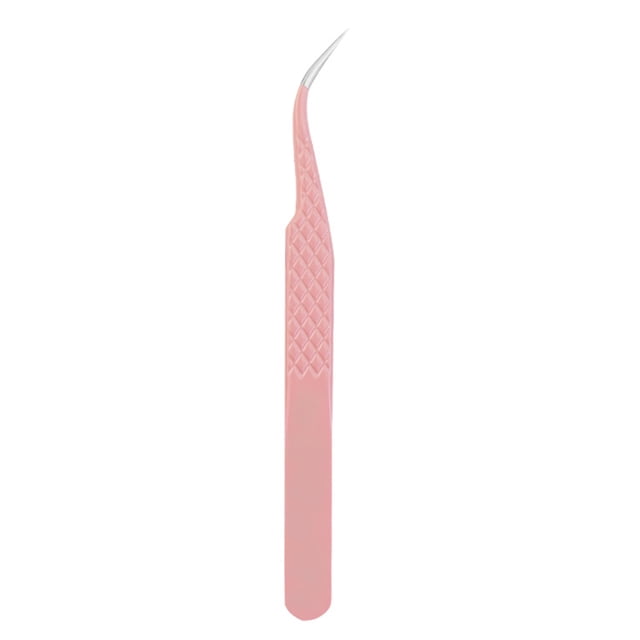 Lash Extension Tweezers for False Eyelashes Stainless Steel Lash Tweezers for Precise Eyelash Placement And Removal Rust-Proof Makeup Tool for Beginners And Travel