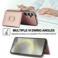 thumbnail image 4 of Allytechgroup Wallet Case Cover for Samsung Galaxy S25+ Plus, with Ring Holder Cards Slots Premium PU Leather TPU Back Cover Shockproof RFID Blocking Phone Case for Samsung Galaxy S25+,Rosegold, 4 of 7