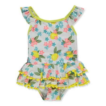 

Real Love Baby Girls 1-Piece Lemon Swimsuit - yellow multi 18 months (Infant)