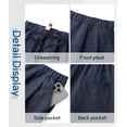 thumbnail image 6 of GENTS BLISS Lightweight Men Pants Elastic Drawstring Pants for Men Cotton Linen Men Pants with Pocket Regular Fit Pants, 6 of 9
