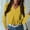 Yellow, variant on Cardigans for Women Spring Women's Fashion Casual Long Sleeve Solid Color Sweater Tops Blouse Cardigan