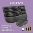 thumbnail image 2 of Logitech Wave Keys MK670 Combo, Wireless Ergonomic Keyboard with Signature M550 L Wireless Mouse, Comfortable Natural Typing, Bluetooth, Logi Bolt, fo, 2 of 10