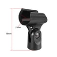 thumbnail image 2 of Uxcell Universal Microphone Mic Clip Holder for 0.79''-0.91''  Mic Stand Microphones 0.59'' Black Thread 2Pcs, 2 of 5