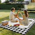 thumbnail image 4 of Yellow Truck Outdoor Rug for Patio/Deck/Porch, Non-Slip Large Area Rug 5 x 7 Ft, Spring Bees Honey Daisy Black Lattices Indoor Outdoor Rugs Washable Area Rugs, Reversible Camping Rug Carpet Runner, 4 of 8