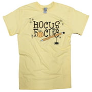 Tees2urdoor Hocus Focus Teacher Halloween T-Shirt, Adult XX-Large, Yellow