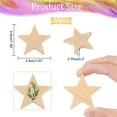 thumbnail image 2 of 30 Pcs Unfinished Wood Star Pieces 1.92" Blank Wooden Star Slices Wooden Cutouts Ornaments Natural Wood Embellishments for Drawing Art Craft Christmas and Wedding Decoration 0.29" Thick for DIY, 2 of 9