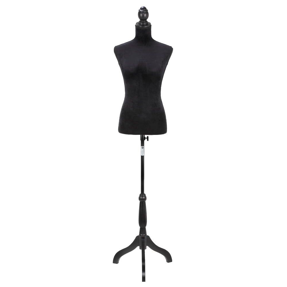 Half-Length Female Form Pinnable Mannequin Body Torso with Wooden Tripod  Base Stand - white &, 1 unit - Kroger